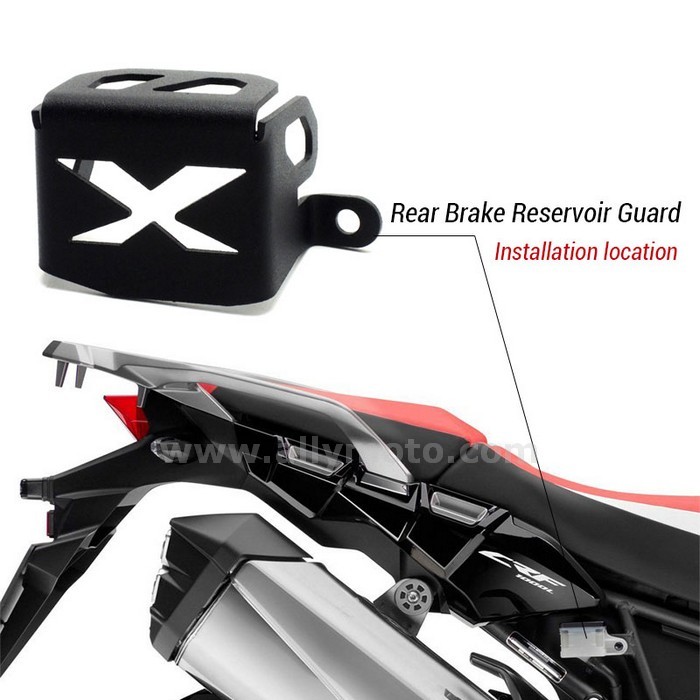 96 2016 Crf1000 L Rear Brake Reservoir Guard Protective Cover Honda Crf1000L Africa Twin@2